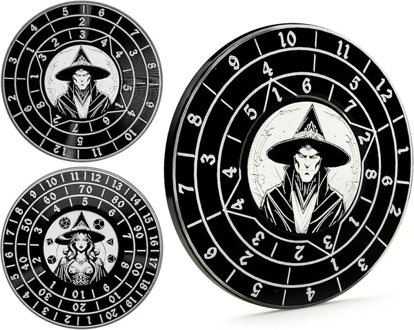 Fidget Spinner Dice 7-in-1 Metal D&D Dice Set with Built-in D4, D6, D8, D10, D%, D12, D20, Unique Spinner