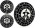 Fidget Spinner Dice 7-in-1 Metal D&D Dice Set with Built-in D4, D6, D8, D10, D%, D12, D20, Unique Spinner