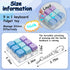 XiawaLangzhuo 9-in-1 (3 Keyboard Fidget Toy, Keyboard Fidget Keychain Keyboard Decompression Button Finger Clicker Toys