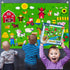 OKGIUGN 61 Pcs Farm Animals Story Felt Board, 3.6 Ft Farmhouse Themed Play Mat Wall Hanging Kit Toys, Birthday Gift for Toddlers childrens by OKGIUGN