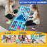 All in One Art Supplies Set with Trifold Easel, Drawing Kit, Coloring Book, Paper, Cutting, Origami Kit, Blue
