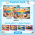 Ciavotie 100 4-6 6-8 4 Packs Piece Puzzle World Famous Landscapes Jigsaw Puzzles Large Piece Puzzles for Adult Seniors