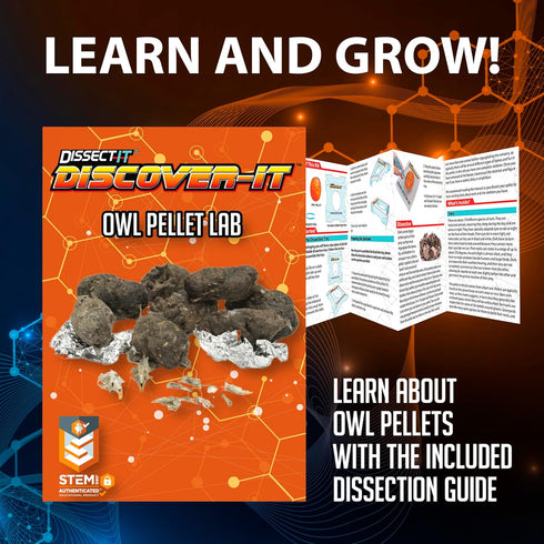 5 Discover-It Dissection Kit for Kids, Owl Pellet Science Lab Kit to Learn About Animals, Science Toys for Kids Ages