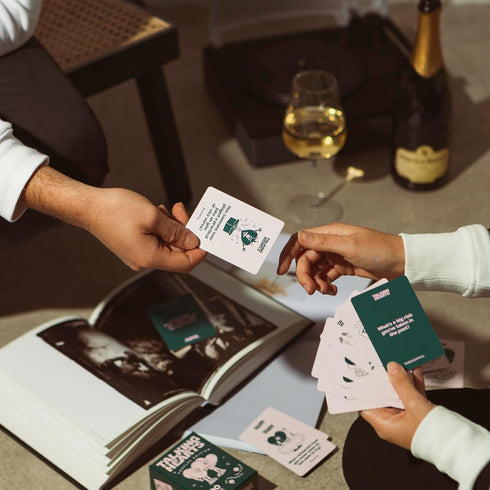Conversation Cards - Couple Card Game for Date Nights & Travel Adventures | 200 Questions & 2 Wild Cards