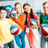 8 Pack 7 Inch Mini Rubber Basketballs Set with Air Pump, Junior Size 3 for Indoor Outdoor Games