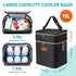 Pack 6 9 PIIOSER Breastmilk Cooler Bag with Ice Fits Baby Bottles Up to Ounce, Insulated Baby Bottle Tote Bags, Double