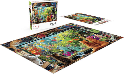 Buffalo Games - Garry Walton - Kitten Distraction - 750 Piece Jigsaw Puzzle for Adults - 24.00 x 18.00