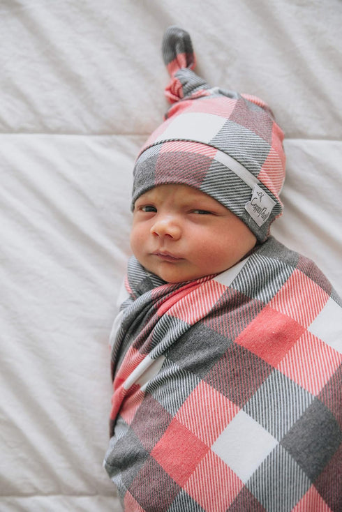 Jack Large Knit Baby Swaddle Blanket by Copper Pearl