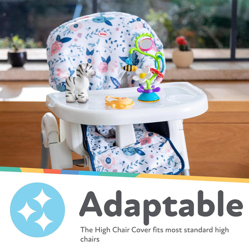 Nuby High Chair Spill-Resistant Cover in Floral Design