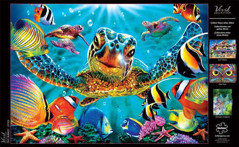 Buffalo Games - Vivid Collection - Tiny Bubbles 300 Large Piece Jigsaw Puzzle, Blue