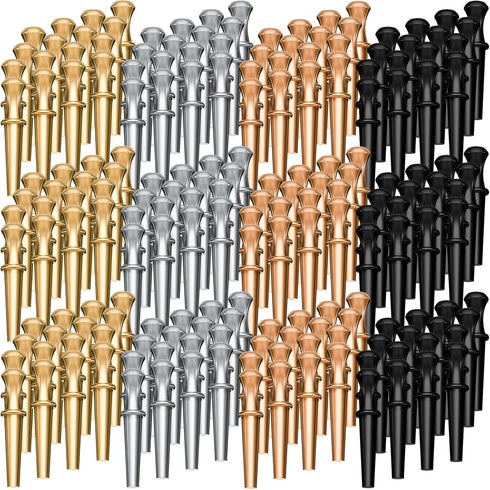 200 Pieces Metal Cribbage Board Pegs 4 Colors Bulk Crib Pegs Fit