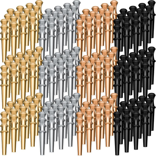 200 Pieces Metal Cribbage Board Pegs 4 Colors Bulk Crib Pegs Fit