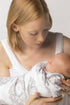 Marquisette 46x46 inches SwaddleDesigns Large Receiving Swaddle Blankets for Baby Boys/Girls, Soft Premium Cotton
