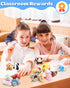 Kidific 24 Pack 3-5, 4-8, 8-12, Mini Stuffed Animals, Small Plush Keychain Party Favors for Kids Bulk Treasure Box Toys