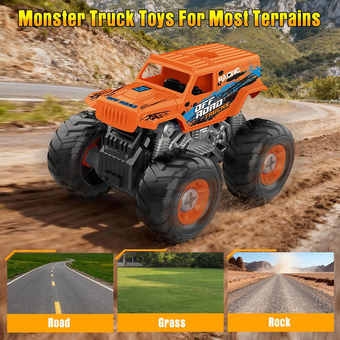 3 4 5 6 7 8 Take Apart Monster Truck Toys for Year Old Boys, STEM Educational Building Toys with Electric Drill