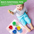 Color Science Test Tubes, Plastic Lab Tubes with Caps for Kids Science Experiments Ages 4-8