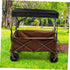 Foldable Outdoor Utility Wagon Canopy with Uv Protection and Rainproof Cover Fit for Strollers for Camping Picnic Beach