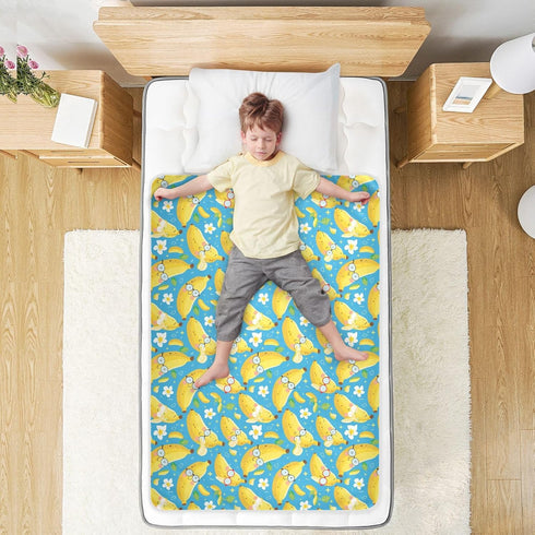 siphylline 52" 34" Cute Cartoon Banana Extra Large Resuable Potty Training Pee Pad Soft Absorbent Flat Crib Pads