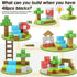 Magnetic Blocks-Build Mine Magnet World Edition, STEM Montessori Sensory Toys for Boys & Girls Age 3+, Fidget Cubes