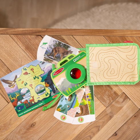 Melissa & Doug Rocky Mountain National Park Sights and Sounds Wooden Toy Camera Play Set - FSC Certified
