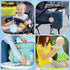 2 Pack senbowe Silicone Pacifier Holder Case, Newborn Baby Portable Silicone Pacifier Case Cover Pouch for Diaper Bag