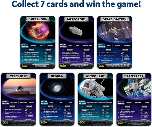 Skillmatics Collectible Card Game - Guess in 10 NASA Space, Educational Toys for Boys, Girls, Kids & Families, Ages 8+