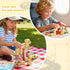 EWED 3-8, Set 49 Magnetic Building Blocks Travel Toys for Kids Ages STEM Learning with Iron Storage Box Toddler