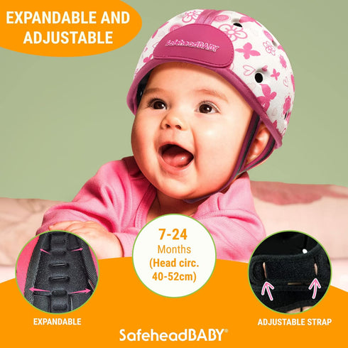 SafeheadBABY Award-Winning Infant Safety Helmet, Ultra-Lightweight Baby Head Protector for Crawling & Walking