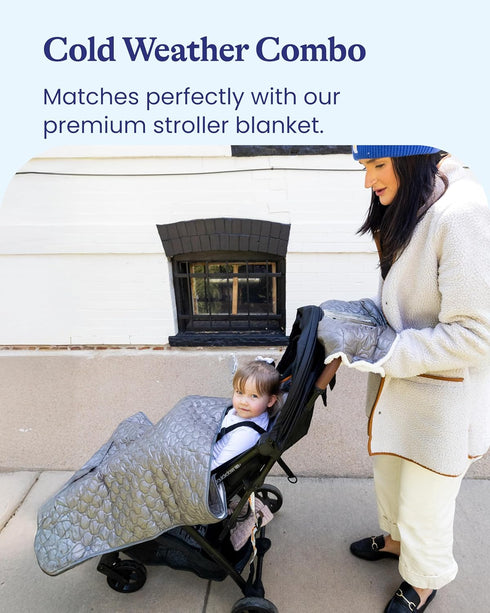 Packable Goldbug Baby Blanket for Strollers & Car Seats - Weather-Resistant Shell - Warm Fleece Lined
