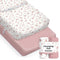 Sorrel + Fern Baby Changing Pad Cover 2-Pack for Girls (Juliette) -