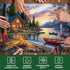 zhiseoyi 500 500 1:1 20.5 15 Jigsaw Puzzle for Adults Pieces Piece Puzzle with Scenic Cabin, Interlocking Adult