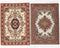 iLAND Miniature Dollhouse Accessories - Carpet for 1/12 Scale Dolls, Woven Rugs 6” x 3.8” (2pcs Fragrance)