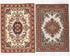 iLAND Miniature Dollhouse Accessories - Carpet for 1/12 Scale Dolls, Woven Rugs 6” x 3.8” (2pcs Fragrance)