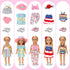 Zecckige 18 inch 18 Inch 17Pcs Set Doll Clothes and Accessories for American Dolls Girl Clothing Gift, Complete