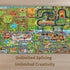 552-F Oriate Kids Toy Dream Mat Happy Farm Activity Playmat, Parent-Child Interaction Game Rug, Ideal Children's