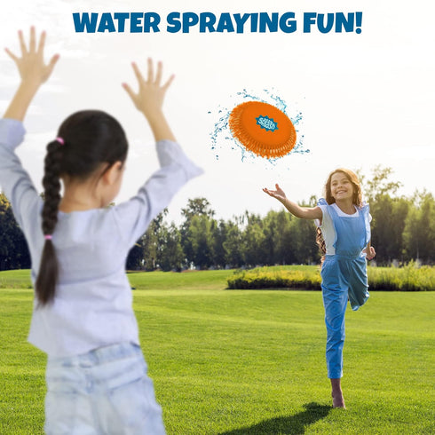 ArtCreativity Splash Water Flying Disc Toys, Set of 3, Water Splashing Frisbee for Kids, Backyard Summer Toys