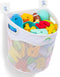 Quick-Fetch Way Mesh Bath Toy Holder, Large Capacity Wall-Mounted Bath Toy Organizer for Quick Access to Toys