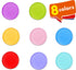 Hebayy 500 Transparent Bingo Counting Chip Plastic Markers, 3/4 Inch Diameter in 8 Colors