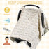 YOQIE 2-in-1 Summer Baby Car Seat Cover & Canopy | Mom Nursing Cover, Easy Install Shield | Multi-Purpose for Winter