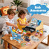 3 4 5 6 7 8 9 3-12 Wooden Cash Register for Kids with Shopping Cart Rechargeable Kid Cash Register with Scanner Gift