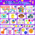DKZ 1000Pcs Pack, Fidget Toys Bulk Party Favors for Kids, Stocking Stuffers, Treasure Box Chest, Birthday Party