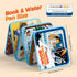 2 Pack 2 3+ Reusable Water Coloring Books for Kids EVA Magic Water Painting Books with Water Pens, Animal Themes Mess