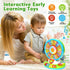 1 2 3 1-3, 1st 12-18 Toys for Year Old Boys Girls, Spin & Sing ABC Alphabet Learning Zoo with Lights & Sounds, Musical