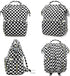 MCWTH Backpack Set Checkered Diaper Bag for Baby Girls Mom, Large Capacity Multi-Function Nappy Bags Organizer