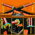 Cosplay Anime Swords Building Set - Double Blade Tengen Uzui Katana Block with Stand Model Kits for Ages 6+