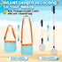 1 Pack 21.6"~33" Sand Sifter with Seashell Bag- Adjustable Shark Tooth Sifter & Sea Shell Bags for Beach Seashell
