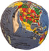 Earth and Moon 2 Piece Bundle - Soft Plush Globe for Learning, Educational Toy for Kids, Teens, Adults