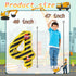 JUANBUDONG Set,Yellow 4 Balloons,4th Construction Theme Balloons and Black Striped Construction Foil Number