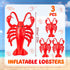 3 20 Inches Juexica Pcs Inflatable Lobsters Blow up Crawfish Party Decorations Crawfish Boil Decorations Aquatic Animal