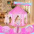 Monobeach Princess Castle Play Tent for Girls - Large 55'' x 53'' Playhouse with Star Lights for Indoor and Outdoor